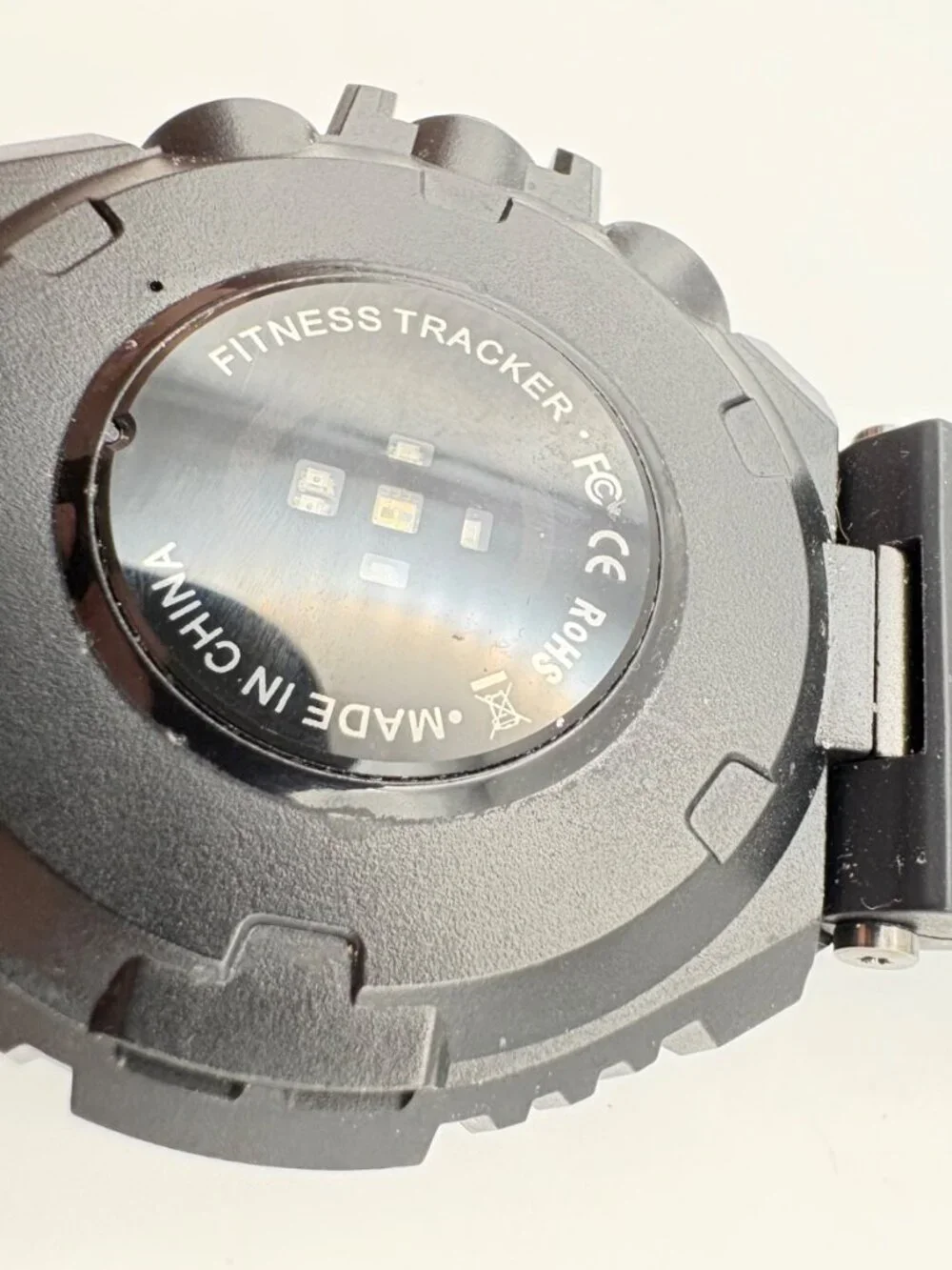 Alpha Gear Raptor Pro Smartwatch Fitness Tracker Black Silicon Metal Bezel Parts